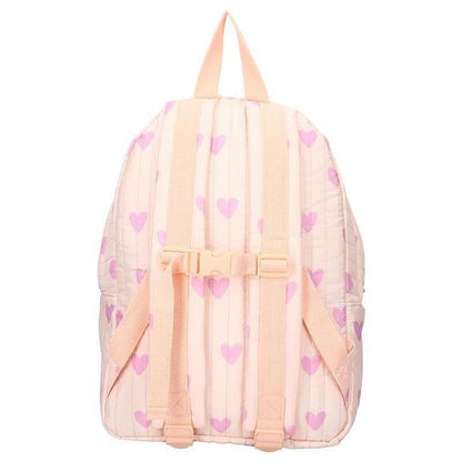 Small Backpack - Quilted Purple Hearts