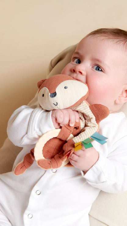 Bitzy Crinkle™ Sensory Toy With Teether