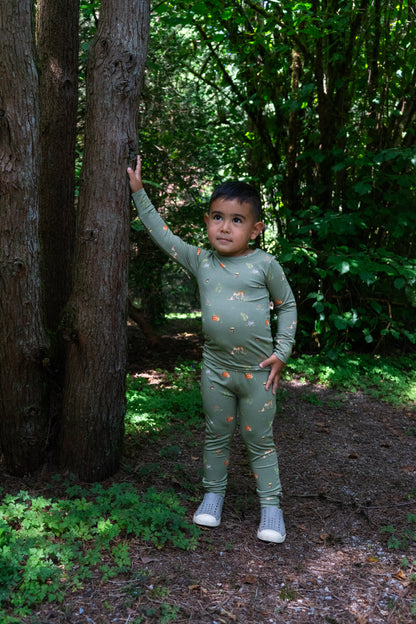 Long-Sleeve PJ Set - Forest Friends