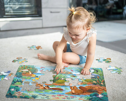 Floor Puzzle - Beaver and Friends