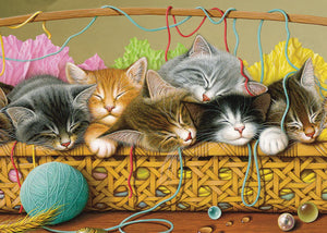 Tray Puzzle - Kittens in Basket