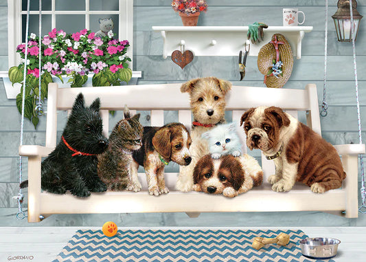 Tray Puzzle - Porch Swing Buddies