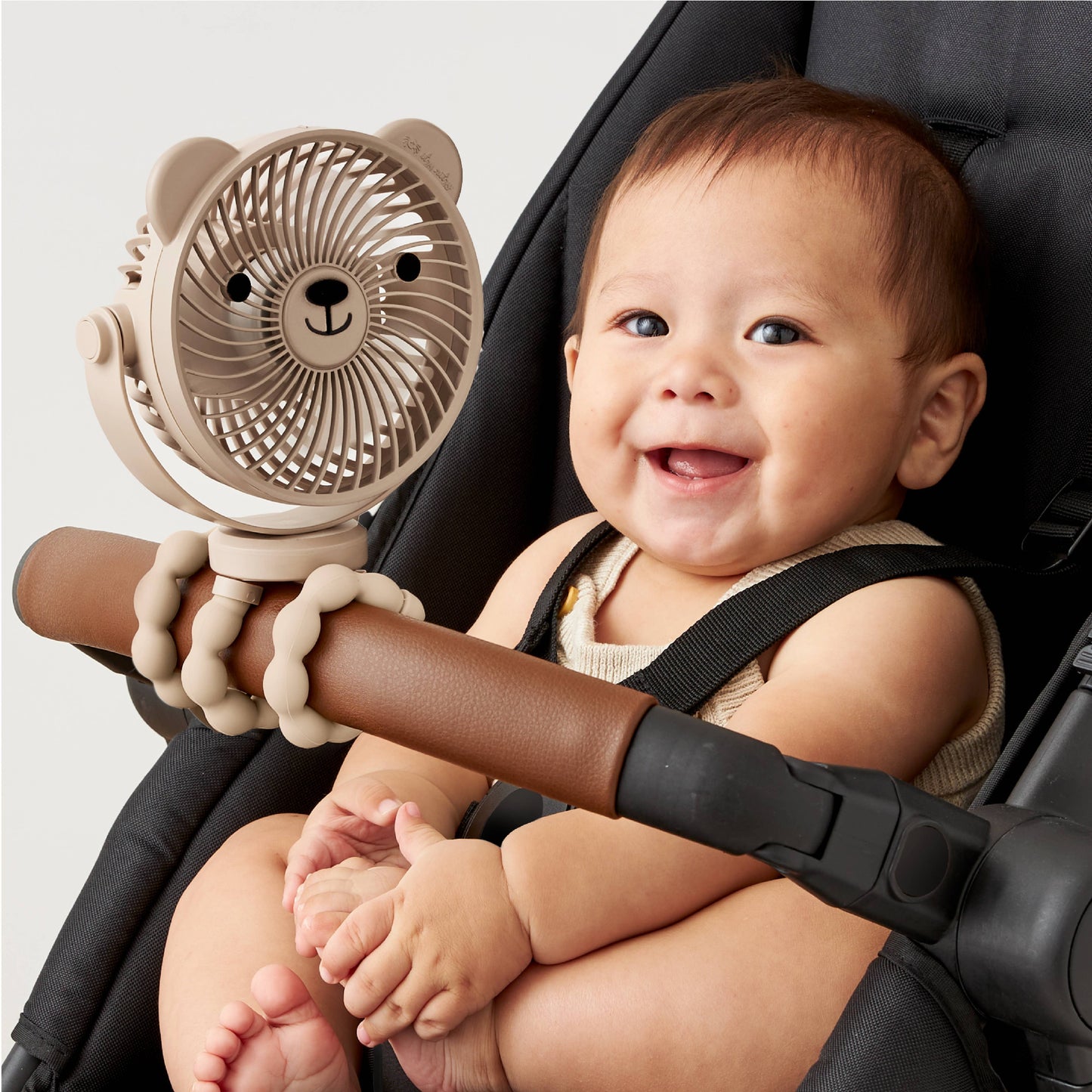 Itzy Breeze 3-Speed Stroller Fan - Taupe