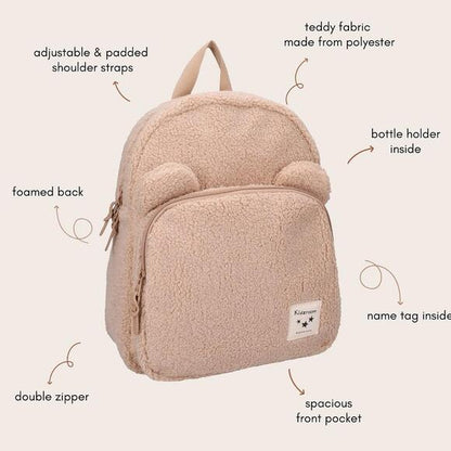 Mini Backpack - Beary Excited Light Brown