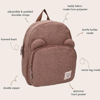 Mini Backpack - Beary Excited Brown