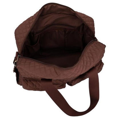 Diaper Bag - Quilted Brown