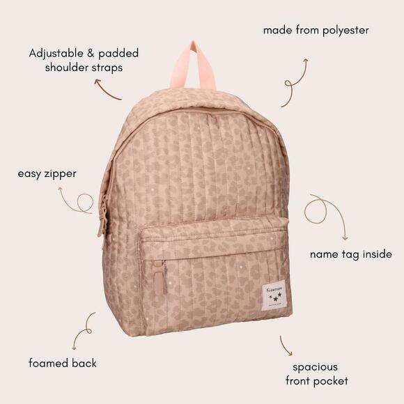 Small Backpack - Quilted Leopard