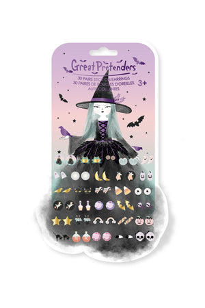 Sticker Earrings - Raven Witch