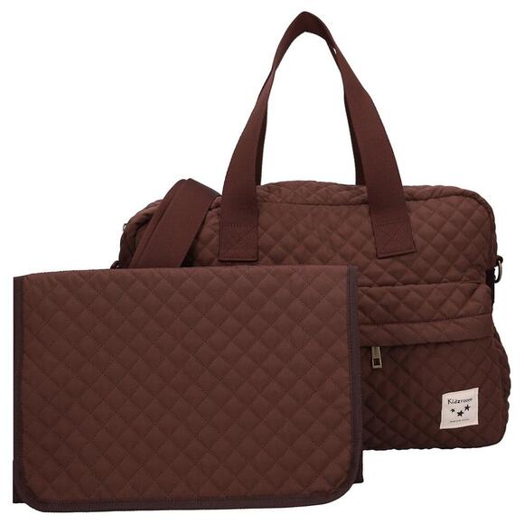 Diaper Bag - Quilted Brown