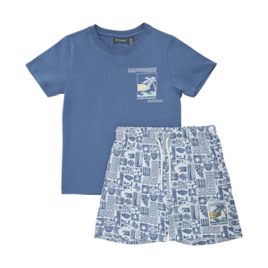 T-Shirt & Shorts Set - Waves