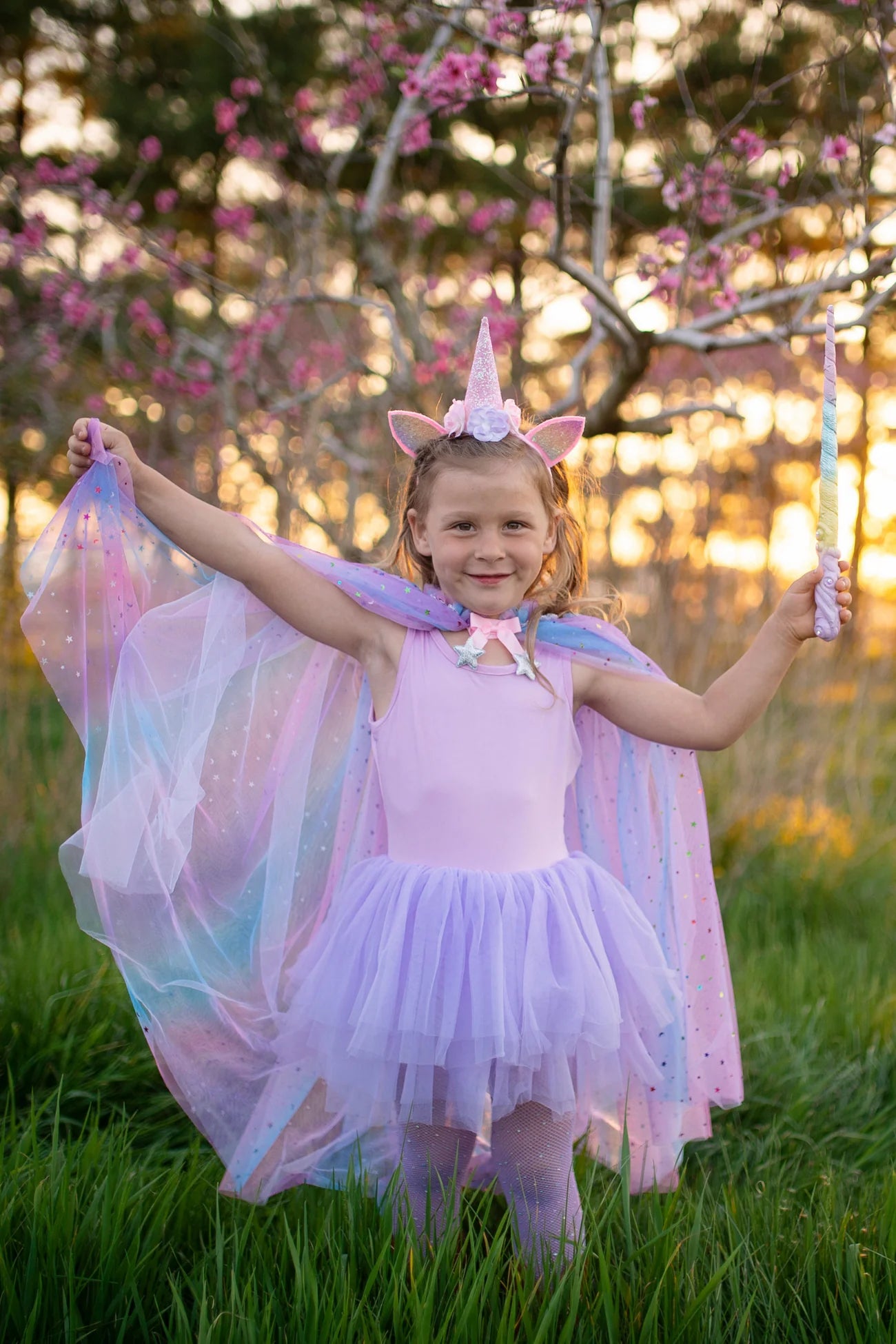 Rainbow Unicorn Cape and Headband