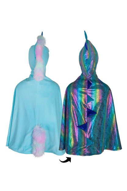 Reversible Rainbow Unicorn/Dragon Cape
