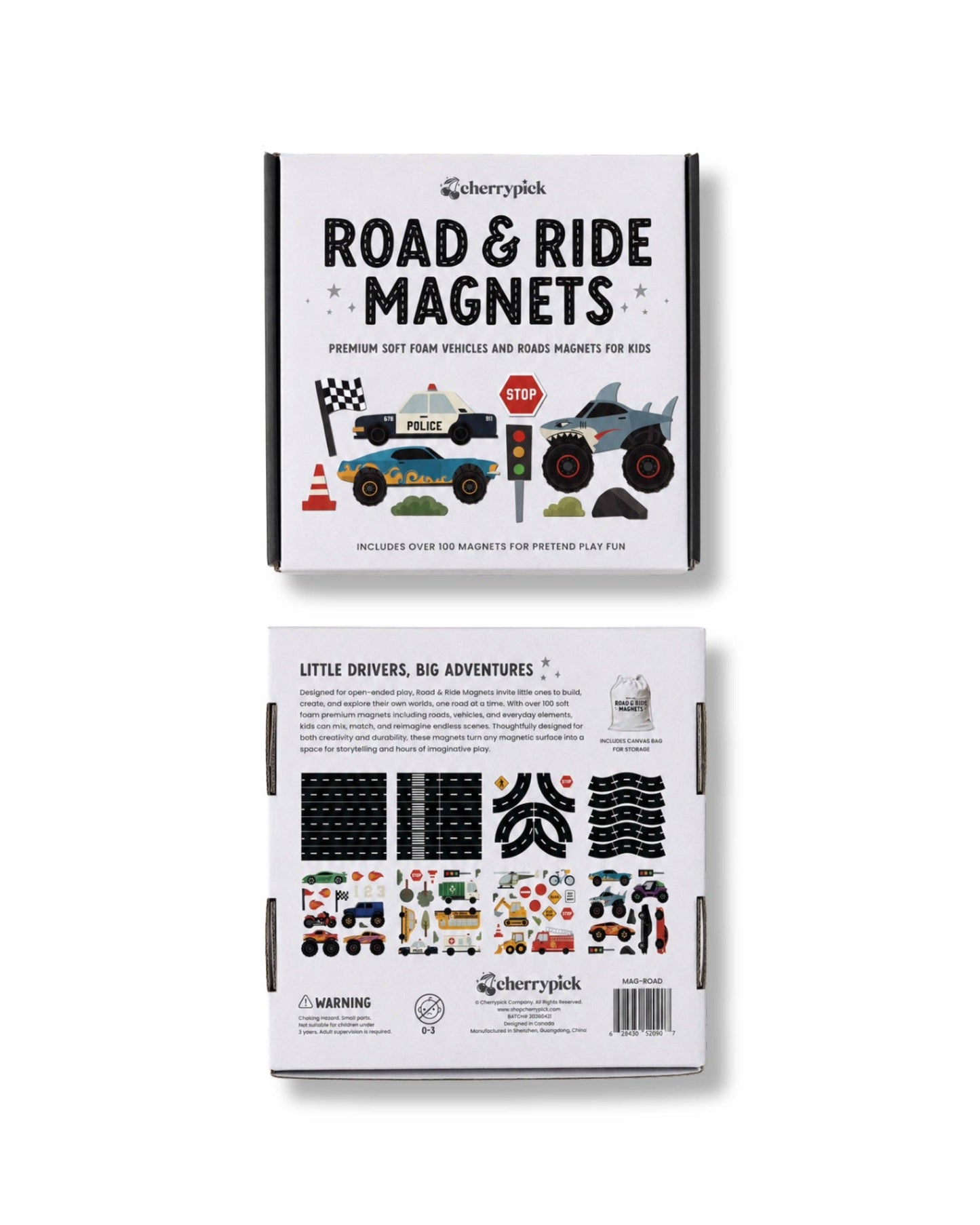 Road & Ride Car Magnets Set (100pc set)