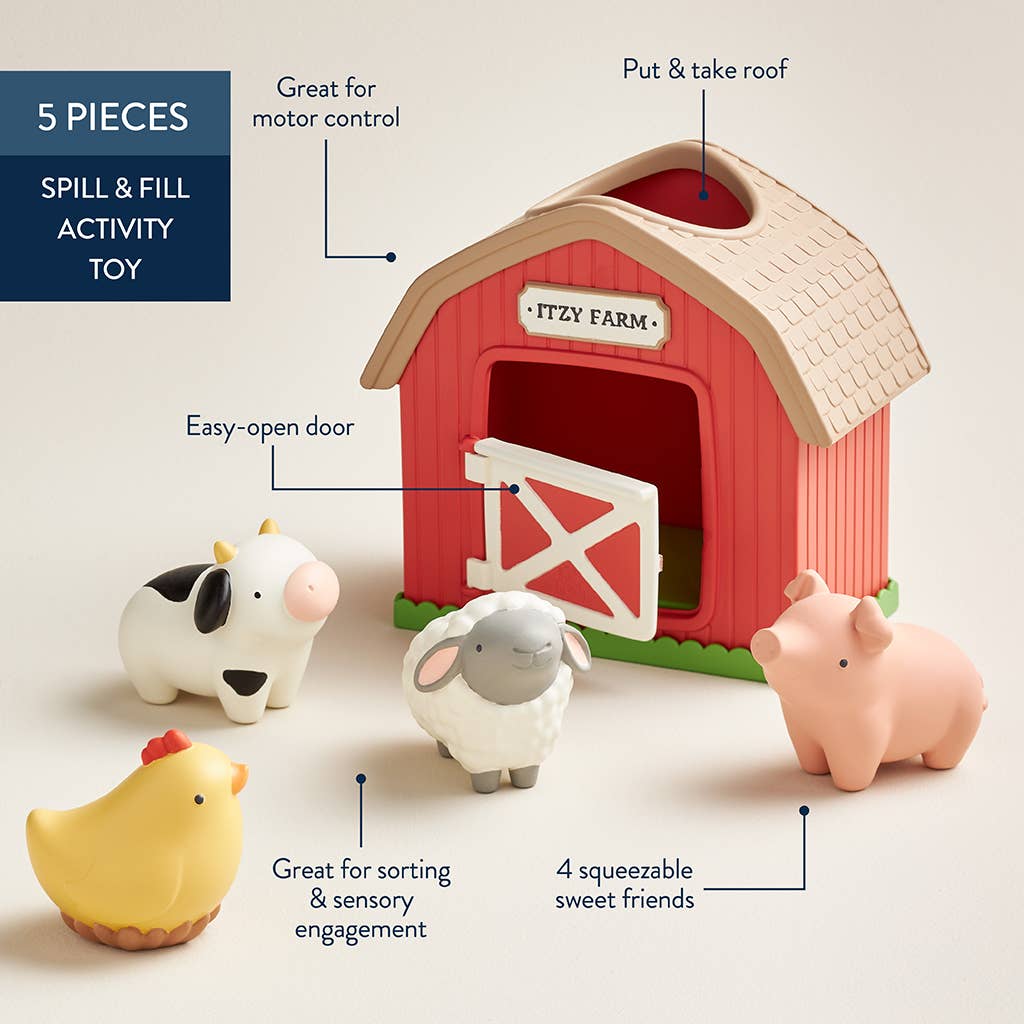 Itzy Play Barn™ - Spill and Fill Activity Toy