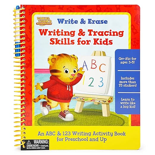 Daniel Tiger Write & Erase Writing & Tracing Skills for Kids