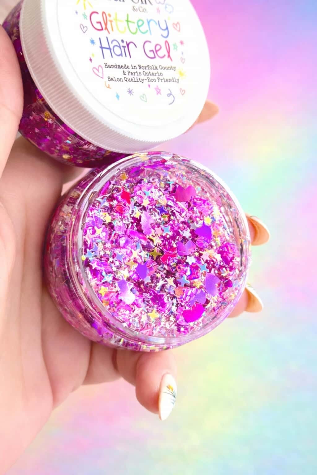 Glittery Hair Gel