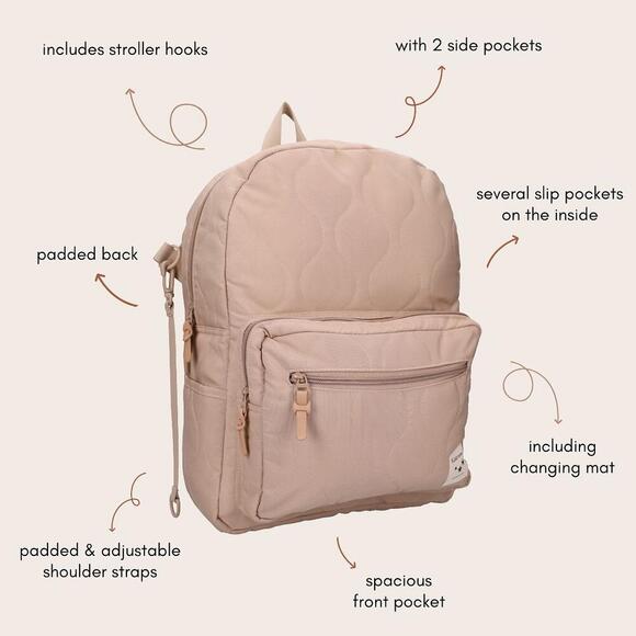 Diaper Backpack - Beige