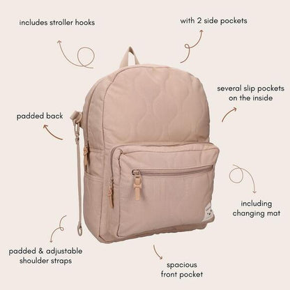 Diaper Backpack - Beige