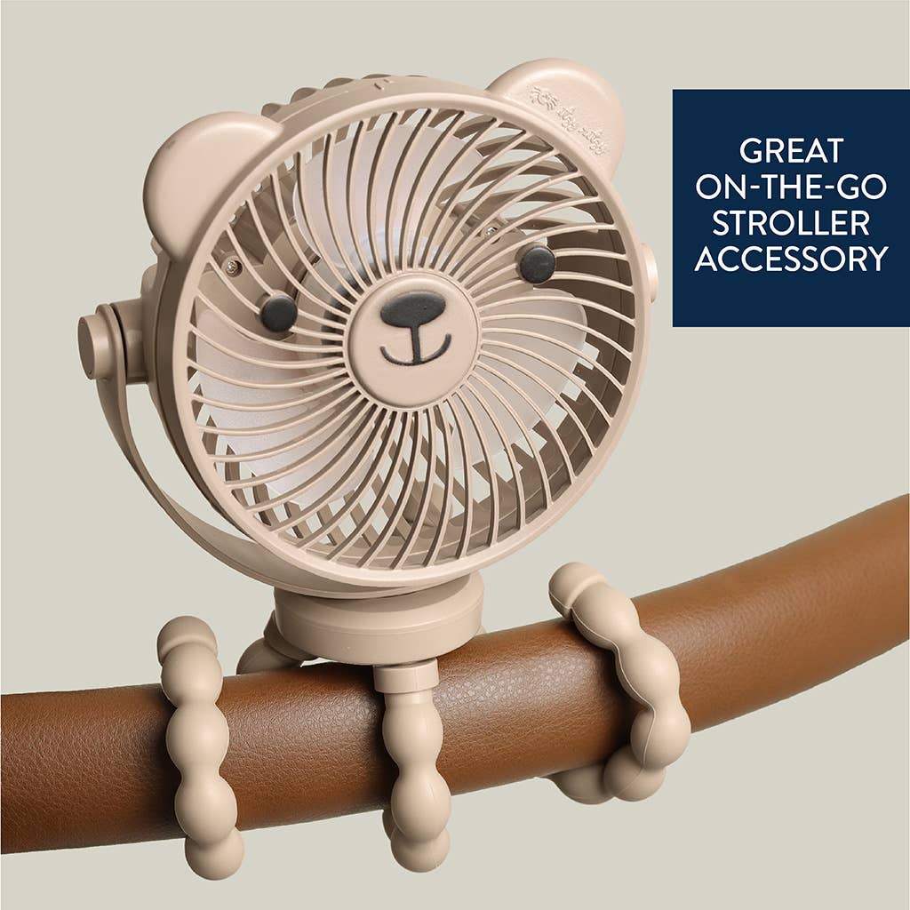 Itzy Breeze 3-Speed Stroller Fan - Taupe