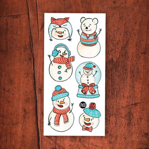 Temporary Tattoos - The Happy Snowmen