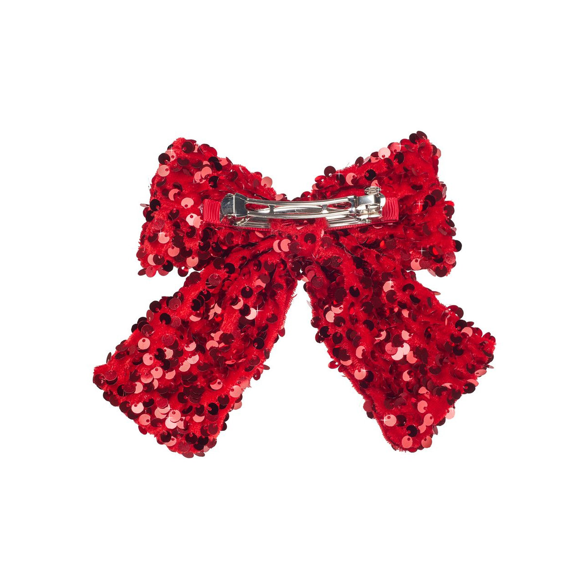 Bow Clip - Sequin Velvet