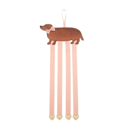 Clip Hanger - Sausage Dog 4 Ribbon