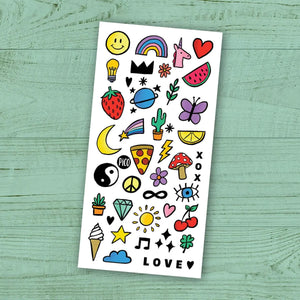 Temporary Tattoos - Mini Doodles
