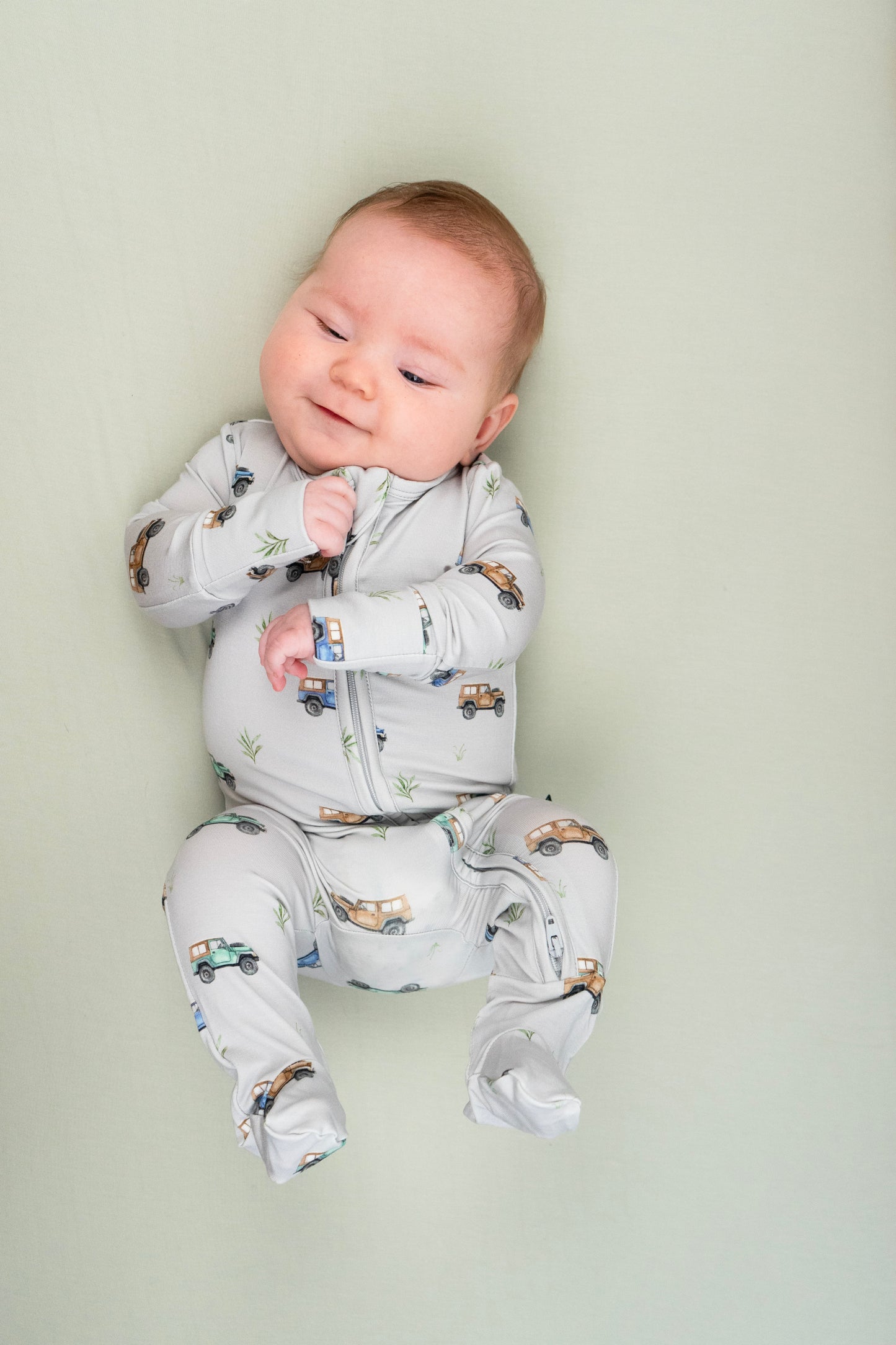 Footed Zipper Sleeper - Jeeps