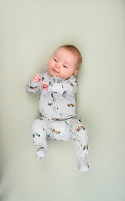 Footed Zipper Sleeper - Jeeps