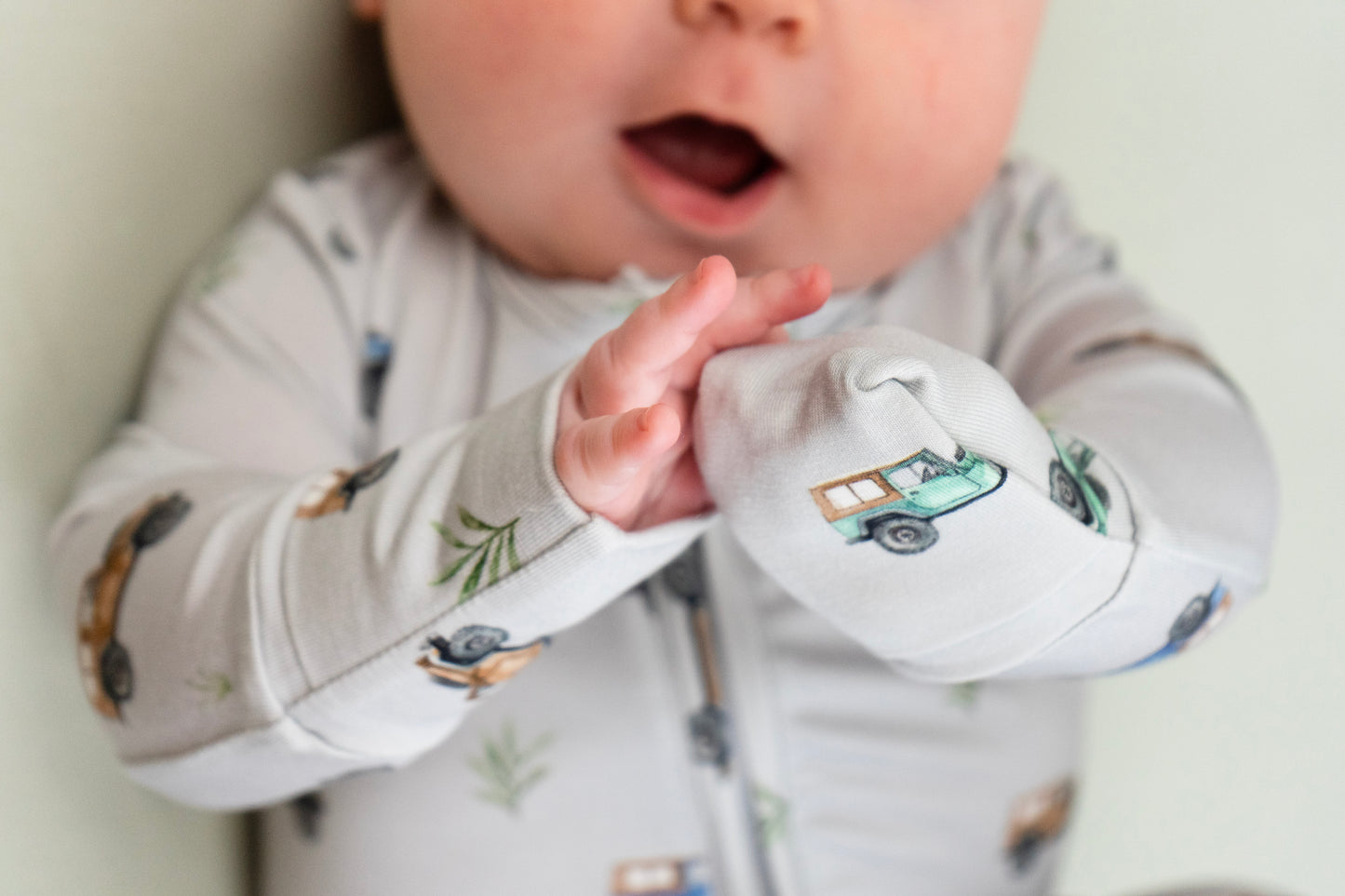 Footed Zipper Sleeper - Jeeps