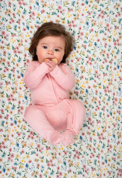 Bamboo Crib Sheet - Spring Meadow