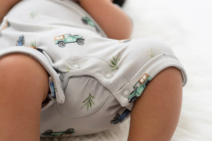 Short Sleeve Shortall Romper - Jeeps