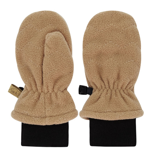 Fleece Mittens - Soft Brown