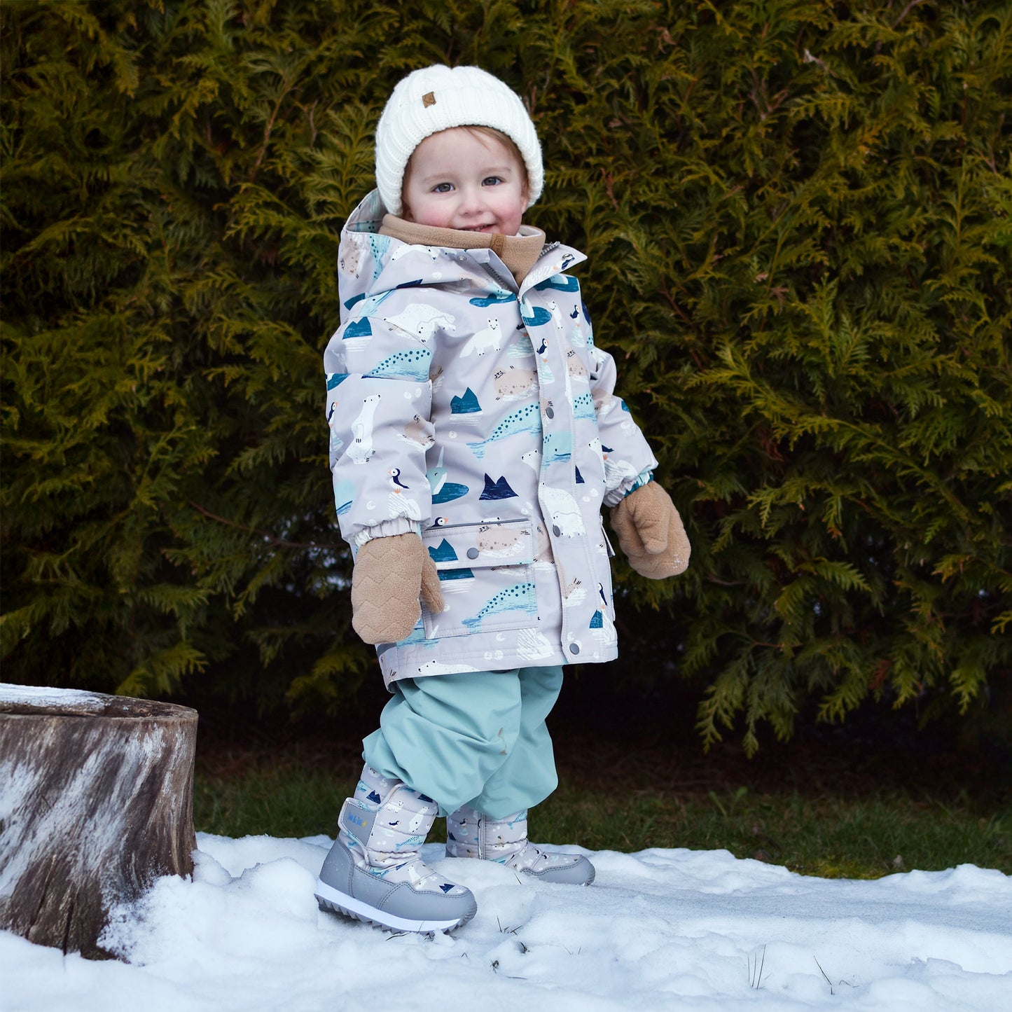 Fleece Mittens - Soft Brown