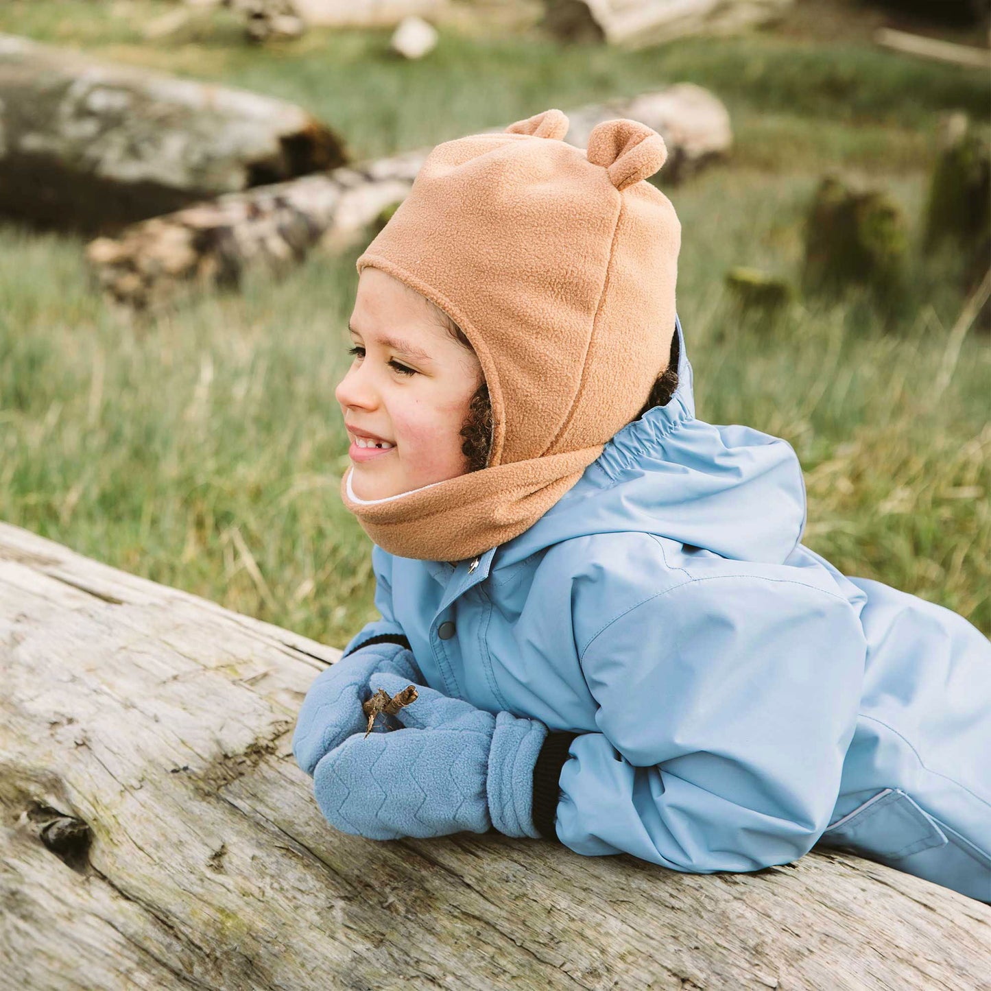 Fleece Mittens - Stormy Blue