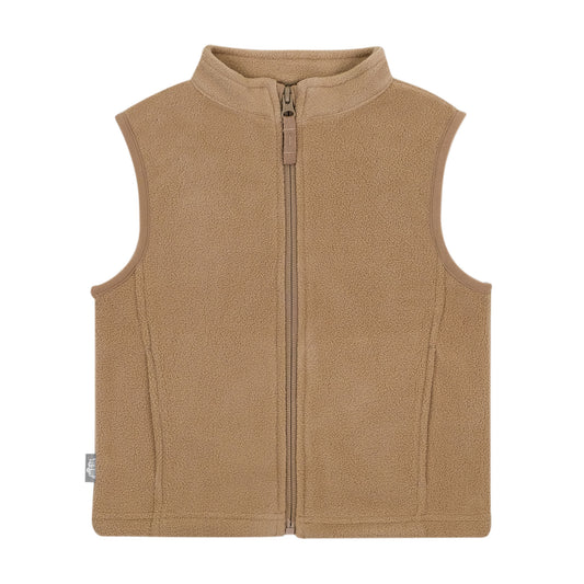 Kids Fleece Vest - Soft Brown