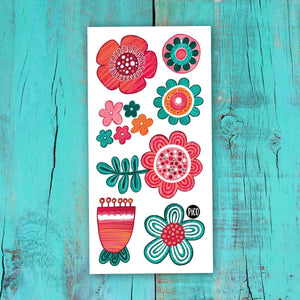 Temporary Tattoos - Soft Flowers