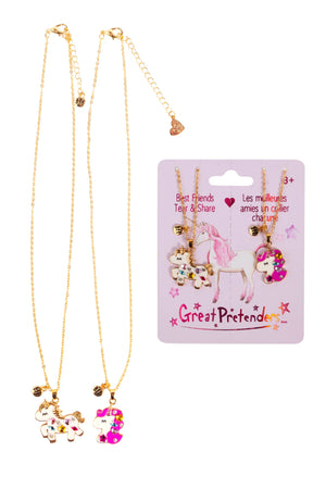 Tear and Share Necklaces (2pc) - Bejewelled Unicorns