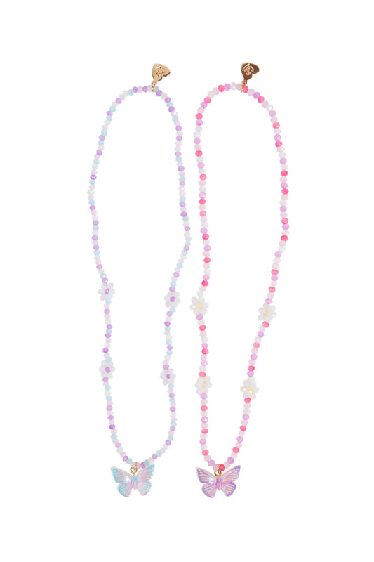 Butterflies and Daisies Necklace