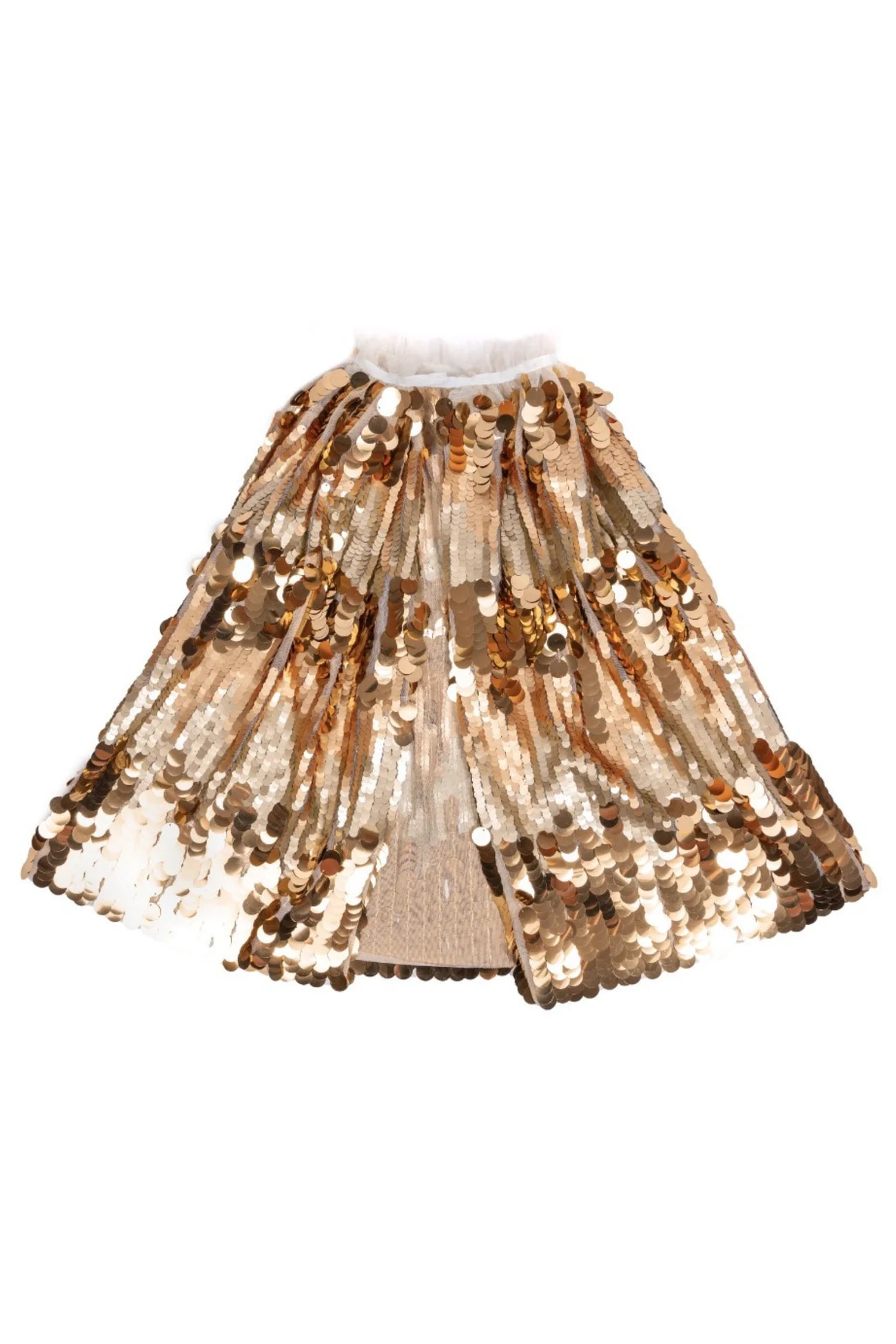 The 5th Avenue Paillette Cape - Gold