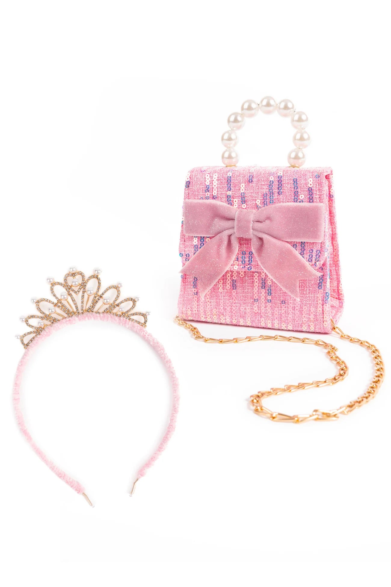 The Mademoiselle Pink Mini Purse with Headband