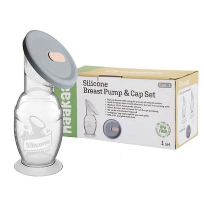Haakaa Silicone Breast Pump & Cap Set