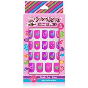 Piggy Paint Press-on Nails - Happy Hearts