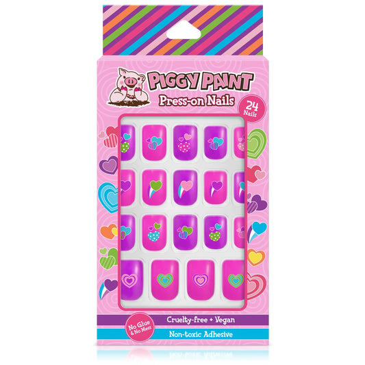 Piggy Paint Press-on Nails - Happy Hearts