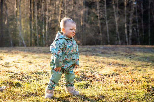 All-Weather Fleece Onesie - Butterfly Meadow