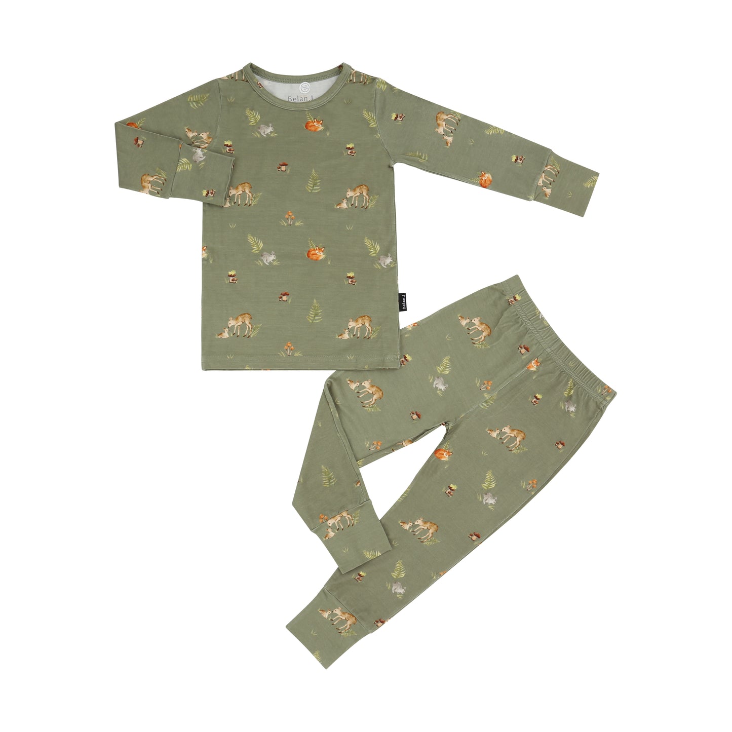 Long-Sleeve PJ Set - Forest Friends