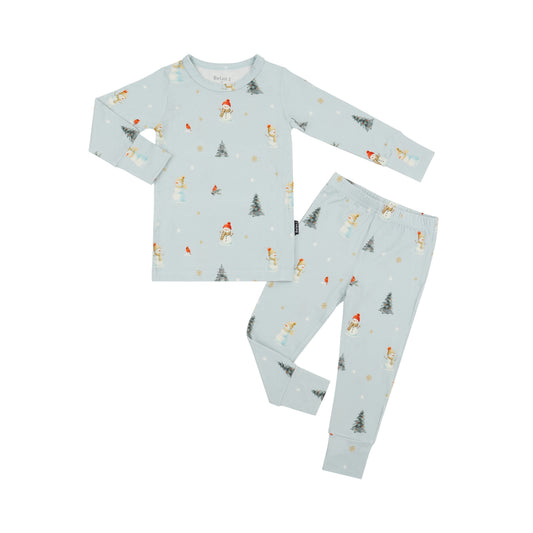Long-Sleeve PJ Set - Snowmen