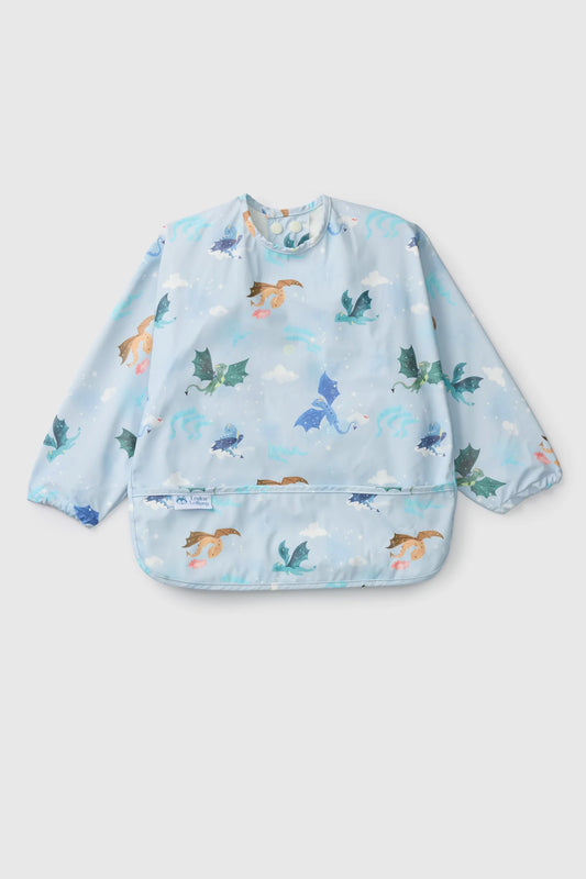Long Sleeve Waterproof Bib - Magical Dragons