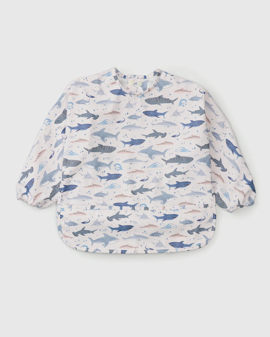 Long Sleeve Waterproof Bib - Sharks