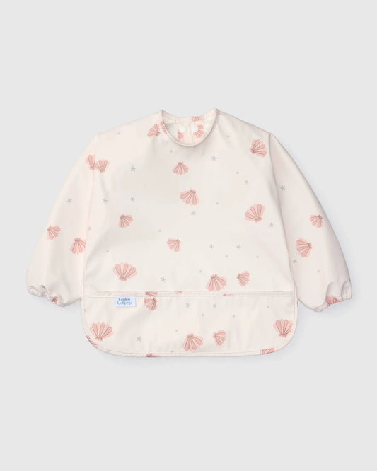 Long Sleeve Waterproof Bib - Seashells